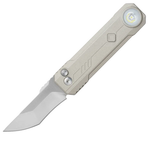 Oknife LK (MAO Desert White) Folding Knife with Rechargeable Flashlight & RGB Light