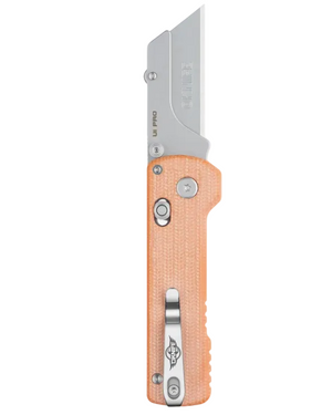 Oknife U1 Pro (Orange Micarta) Utility Knife, with Integrated Screwdriver & Quick-Change Blade System
