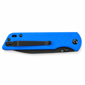 QSP Parrot V2 Liner Lock Knife Blue G-10 (3.25" Satin)
