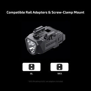 OLIGHT PLXMB Tactical Light 1,200 Lumens Dual Beams