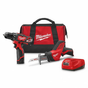 Milwaukee 2408-22H M12 Hammer Driver Kit with Hackzall