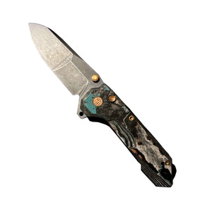 REMETTE RT-Cosmic Knife Button Liner Lock 14C28N Blade G10 Handle