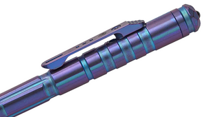 Remette RT-TP1D Tactical Slide Click Pen, Titanium (Milled Blurple)