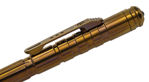 Remette RT-TP1G Tactical Slide Click Pen, Titanium (Milled Bronze)