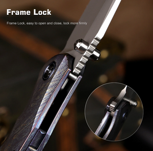 Remette RTCL-T3 RT-Cool Whale Knife, Titanium, M390, Pearlescent Effect