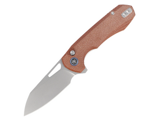 Remette RTCMLF RT-Camel Knife, Micarta, 14C28N, Ceramic Sandblasting Effect