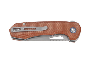 Remette RTCMLF RT-Camel Knife, Micarta, 14C28N, Ceramic Sandblasting Effect