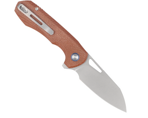 Remette RTCMLF RT-Camel Knife, Micarta, 14C28N, Ceramic Sandblasting Effect
