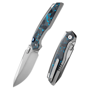 Remette RT ONEA2 RT-ONE Knife, Titanium + Carbon Fiber, M390, Ceramic