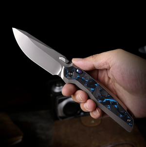 Remette RT ONEA2 RT-ONE Knife, Titanium + Carbon Fiber, M390, Ceramic