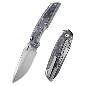 Remette RT ONEA3 RT-ONE Knife, Titanium + Carbon Fiber, M390, Fine Grinding