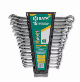 SATA ST08410G 15pc 12 point Combination Wrench Set