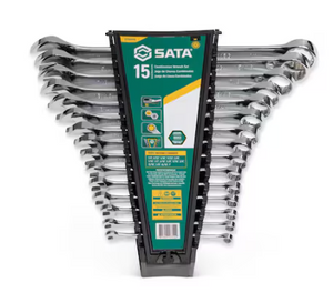 SATA ST08411G 15pc 12-Point SAE Combination Wrench Set
