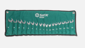 SATA ST08419G 17PC 12-point SAE and Metric Stubby Combination Wrench Set