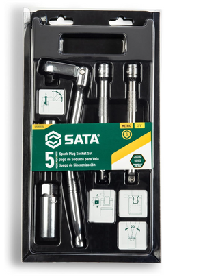 SATA ST09003SJ 5PC 3/8” Drive Metric Spark Plug Socket Set