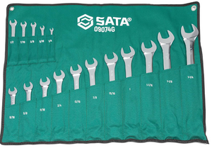 SATA ST09074G 16 PC Combination Wrench Set Sata SAE