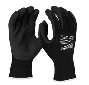 Milwaukee 48-73-8903 Black Level 1 Cut Resistant Dipped Gloves - XL (12 Pack)