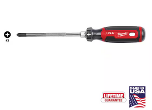 Milwaukee MT203 6 in. #3 Phillips Screwdriver with Cushion Grip