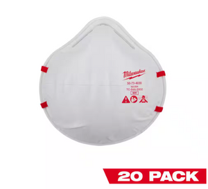 Milwaukee 48-73-4035 N95 Multi-Purpose Unvalved Respirator (20-Pack)