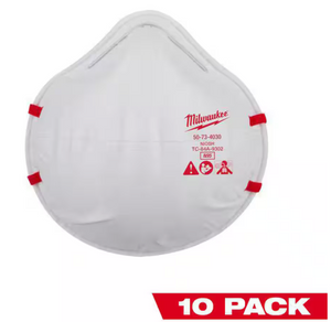 Milwaukee 48-73-4034 N95 Multi-Purpose Unvalved Respirator (10-Pack)