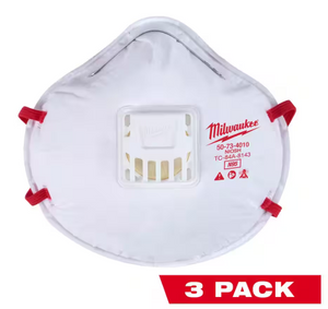 Milwaukee 48-73-4512 3PC N95 Multi-Purpose Valved Respirator
