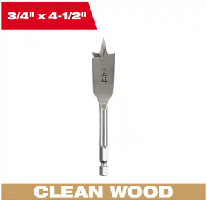 Milwaukee 48-27-0009 3/4" x 4.5" Flat Boring Bit
