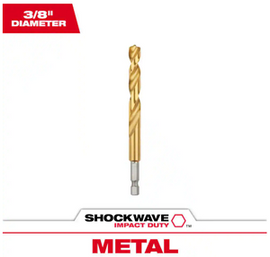 Milwaukee 48-89-4621 3/8" SHOCKWAVE Impact Titanium Drill Bit