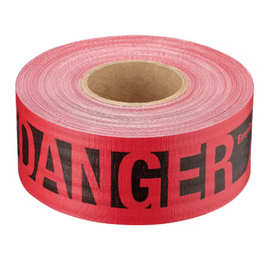 Empire 76-0604 3 in. x 500 ft. Reinforced Danger Tape in Red