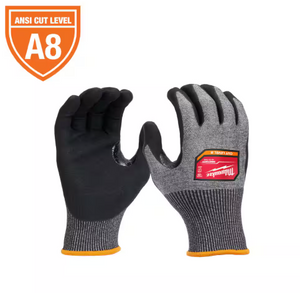 Milwaukee 48-73-7024 High Dexterity Cut 8 Dipped Gloves - XXL (12 Pack)