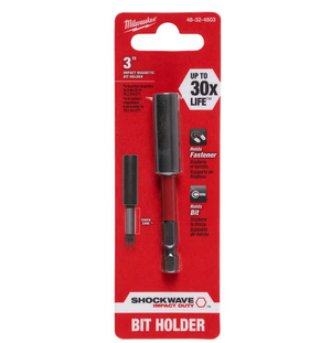Milwaukee 48-32-4503 SHOCKWAVE Impact Duty 3 in. Magnetic Bit Holder
