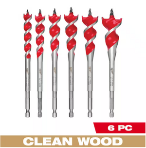 Milwaukee 48-13-0600 6PC SPEED FEED™ Wood Bit 6-1/2" Set