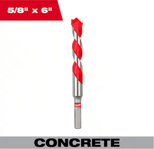 Milwaukee 48-20-9040 5/8" x 4" x 6" Carbide Hammer Drill Bit
