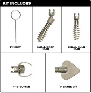 Milwaukee 48-53-2685 5PC Small Cable Head Attachment Kit w/ RUST GUARD™ Plating