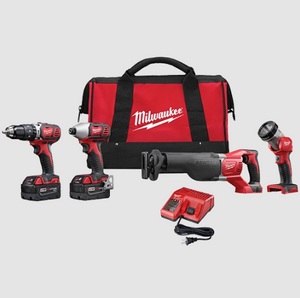 Milwaukee 2696-24 M18™ Cordless LITHIUM-ION 4-Tool Combo Kit