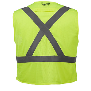 Milwaukee 48-73-5063 Class 2 High Vis Yellow Safety Vest - 2XL/3XL