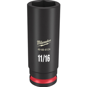 Milwaukee 49-66-6124 Impact Duty 3/8" Drive 11/16" Deep 6 Point Socket