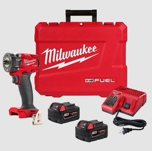 Milwaukee 2854-22 M18 3/8" Compact Impact Wrench w/ Friction Ring Kit