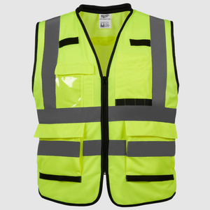 Milwaukee 48-73-5044 4XL/5XL Class 2 High Vis Yellow Performance Safety Vest