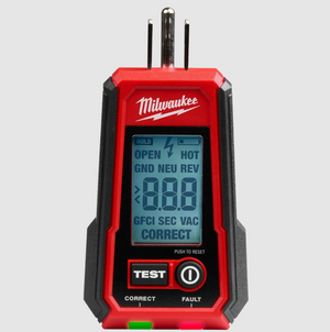 Milwaukee 2224-20 Digital GFCI Receptacle Tester