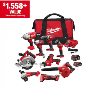 Milwaukee 2697-29 M18 18-Volt 9-Tool Combo Kit