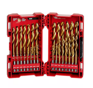 Milwaukee 48-89-4632 29PC SHOCKWAVE RED HELIX Titanium Drill Bit Set