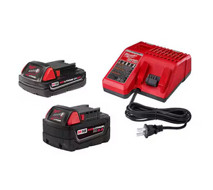 Milwaukee 48-59-1852 M18 Starter Kit w/ 5.0 + 2.0 Battery + Charger (Open Box)
