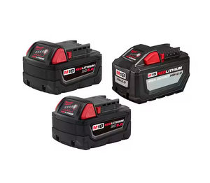 Milwaukee 48-11-1812P5 3PC M18 12.0Ah Battery w/ Two 5.0Ah Batteries (Open Box)