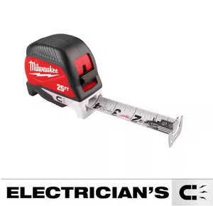 Milwaukee 48-22-1027M 25 ft. Electrician's Magnetic Tape Measure