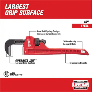 Milwaukee 48-22-7110 10 in. Steel Pipe Wrench