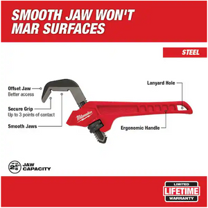 Milwaukee 48-22-7171 12 in. Steel Offset Hex Pipe Wrench