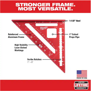 Milwaukee MLSQ070G 7 in. Rafter Square (2-Pack)