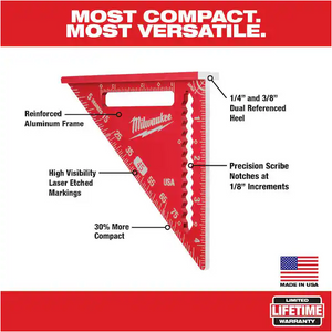 Milwaukee MLSQ040 4-1/2 in. Metal Trim Square