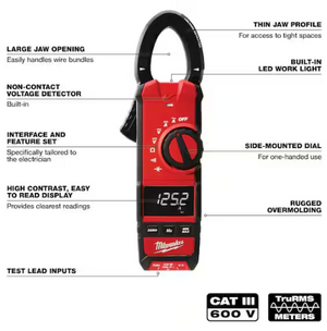Milwaukee 2237-20 600 Amp AC/DC Digital Clamp Meter