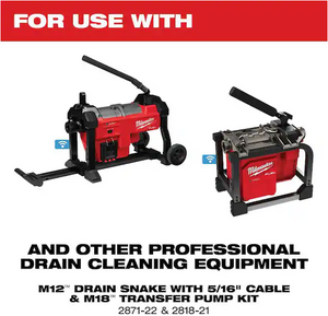 Milwaukee 48-53-2852 7/8" x 15' All Purpose Wind Sectional Drain Cleaning Cable